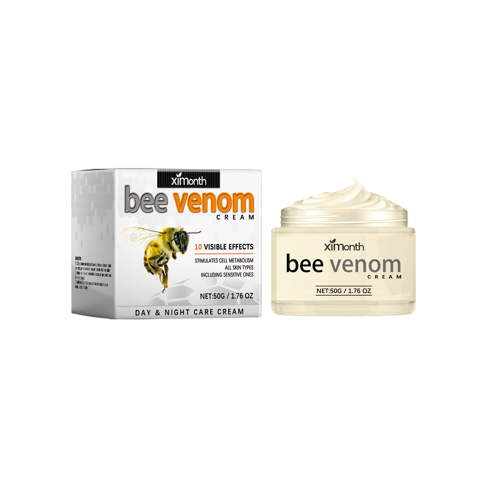 Ximonth Bee Venom Anti-Wrinkle Firming Cream - Moisturizes facial skin, reduces fine lines, and tightens the skin. Ximonth Bee Venom Anti-Wrinkle Firming Cream - Moisturizes facial skin, reduces fine lines, and tightens the skin.